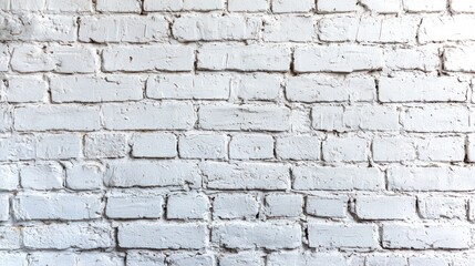 Fototapeta premium White Brick Wall Texture: A Clean, Minimalist Background