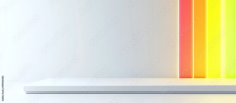 Aufkleber vibrant energy efficiency rating concept with colorful gradient bars in red, orange, yellow against 