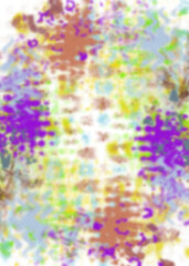 An abstract transparent psychedelic wavy vignette design element overlay.