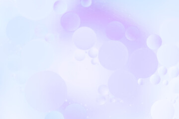 Soft Pastel Background with Floating Bubbles. macro photography.