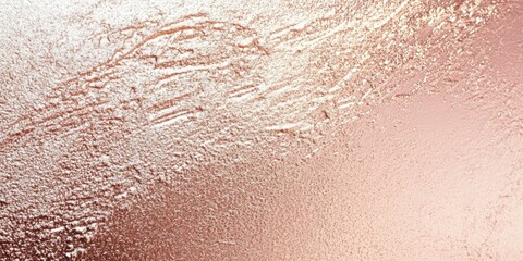 Fototapeta premium Blush Pink and Rose Gold Metallic Shimmer Texture Background with Vertical Metallic Surface and Copy Space for Text in Elegant Composition