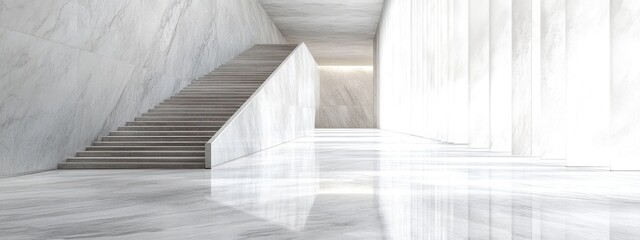 Obraz premium Elegant Dolomite Travertine Marble Texture in White and Grey for Luxury Modern Interior Flooring and Wall Covering with Spacious Empty Copy Space