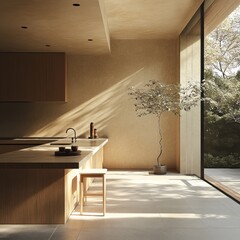 Modern Minimalist Kitchen Design With Natural Light