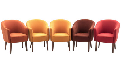 Obraz premium Modern Armchairs Colorful Upholstery Home Decor Furniture Set