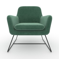 Naklejka premium 3d render armchair design element. Furniture