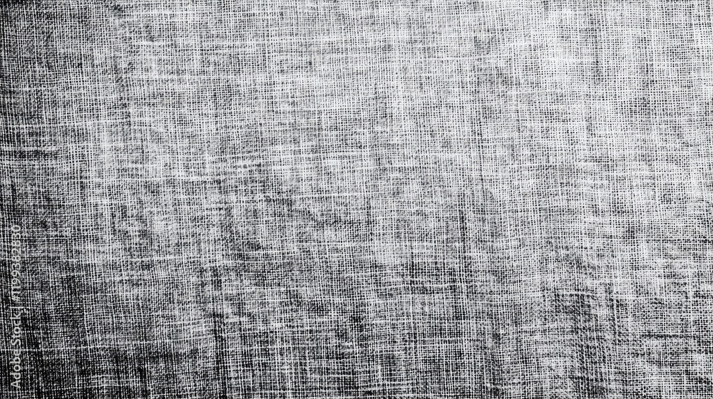 Aufkleber closeup of textured gray organic cotton fabric for natural textile backdrop with soft appearance and