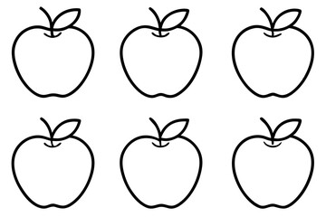 Apple Vector Bundle Line Art Collection