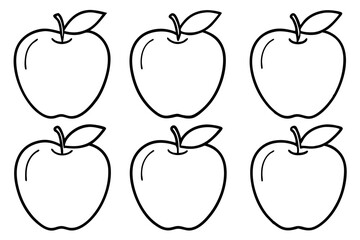 Apple Vector Bundle Line Art Collection