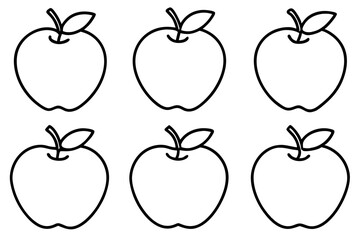 Apple Vector Bundle Line Art Collection