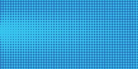 Blue comic pop-art halftone background vector