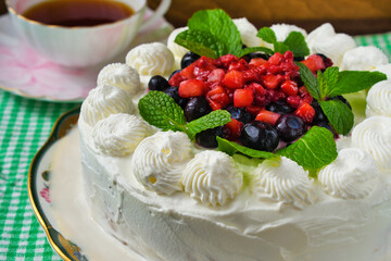 メキシコのスイーツ パステル・デ・トレス・レチェス(3種のミルクのケーキ)  Mexican sweets Pastel de Tres Leches ( Mexican Tres Leches Cake,Tres Leches Cake,Three Milk Cake, 3 Milk Cake) 