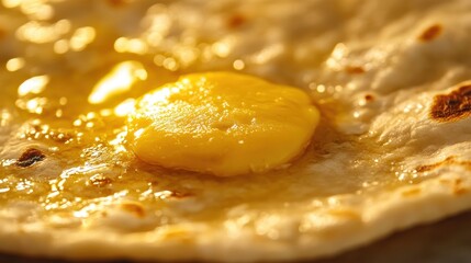 Melted Butter on Freshly Cooked Flatbread