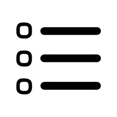 list icon vector 