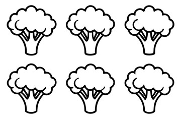 Broccoli Line Art Vector Bundle