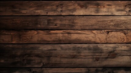 Fototapeta premium Dark Wooden planks, a rustic background with a rich texture that is good for backgrounds and overlays