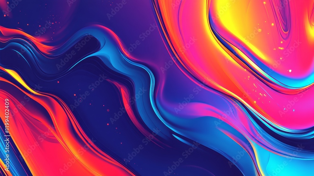 Aufkleber vibrant abstract background with swirling colors and textures.
