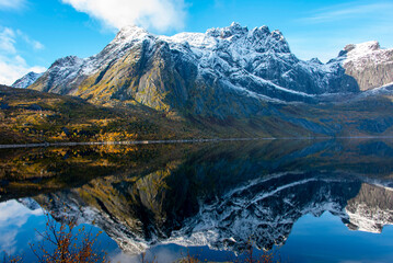 Lake Storvatnet near Nusfjord - Norway