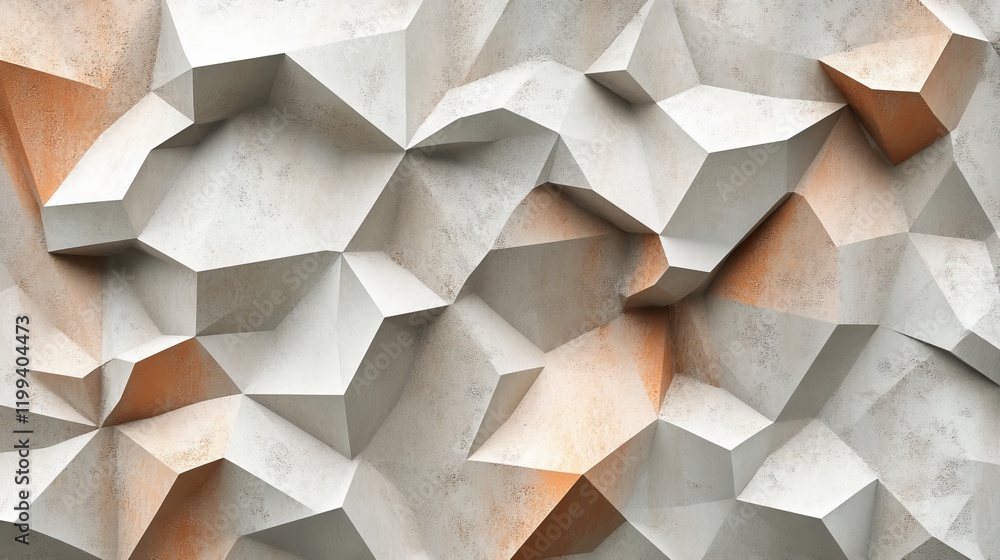 Fototapete abstract geometric background. 3d textured surface. polygonal pattern.