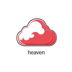 Abstract Cloud Design Heavenly Concept. Vector Image