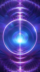 Digital technology blue and white spiral illustration background