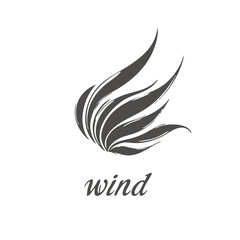 Obraz premium Abstract Wind Design Element Vector Graphic. Vector Image