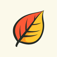 Autumn Leaf Design Element Illustration. Vector Image