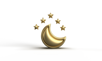 Star moon golden color object icon ramadan kareem eid mubarak islamic muslim religion eid ul fitr crescent ramadan mubarak february march april month 2025 year star moon gloden arabic arab moonlight 