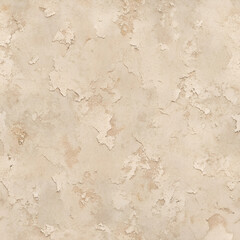 Fototapeta premium Seamless Vintage Beige Plaster Texture with Crumbling, Weathered Abstract Pattern