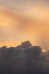 sunset over the sea