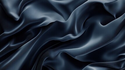 Obraz premium Atmospheric coastal serenity navy layers and gray fog from an aerial perspective