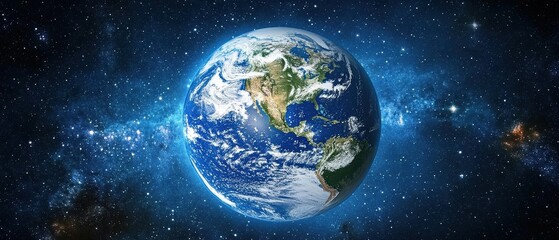 Earth in space captivating gigapixel visualization with cosmic detail