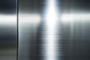 Sleek Brushed Metal Texture Background Modern Industrial Design Steel Surface