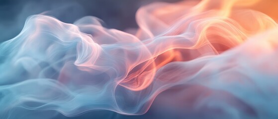Fototapeta premium High-fidelity digital design ethereal floating layers of abstract smoke illustration