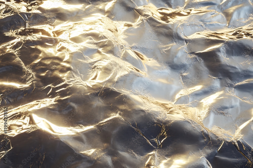 Poster golden and silver foil texture abstract background shiny metallic surface