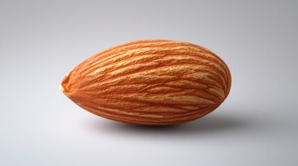 Vibrant Orange Striped Almond on a Light Background for Culinary Use