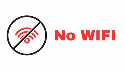 No wifi signals, social network concept