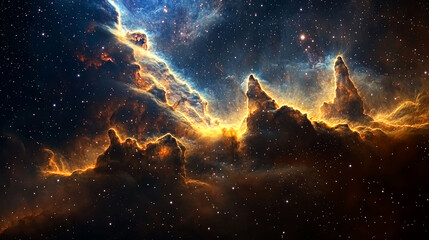 Cosmic Cliffs: A Breathtaking Nebula in Space