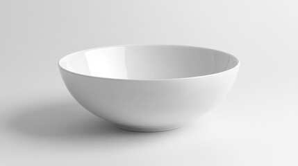Elegant White Ceramic Bowl for Serving and Display Purposes