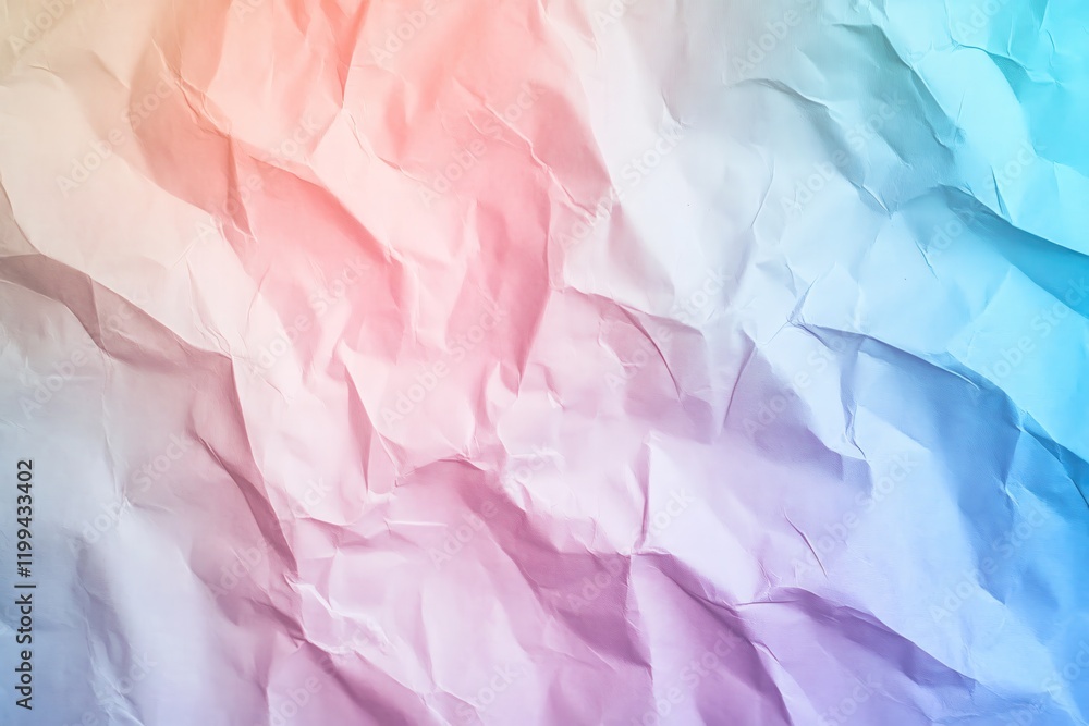 Poster pastel crumpled paper texture background soft color gradient design