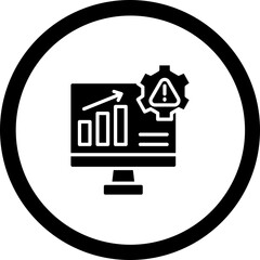 Monitoring Vector Icon Design