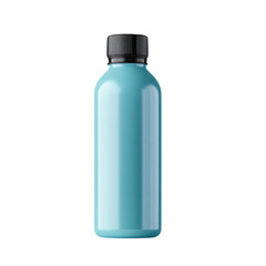 blue water bottle with black cap, perfect for hydration on go