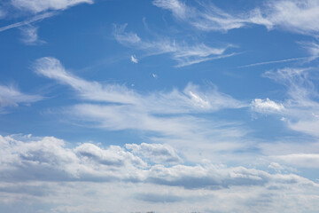 blue sky with clouds
