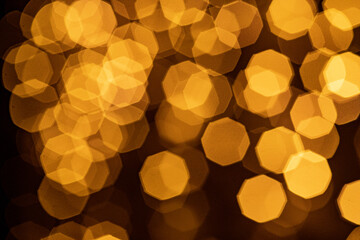 golden christmas lights