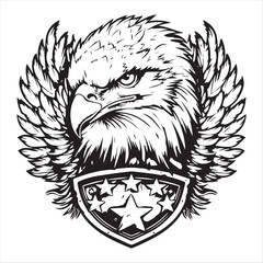 coat of arms with eagle and shield