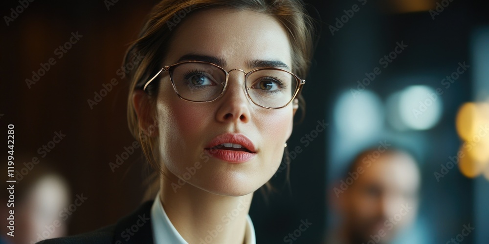 Canvas Prints Professional Woman in Business Attire