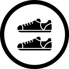 Sneakers Vector Icon Design