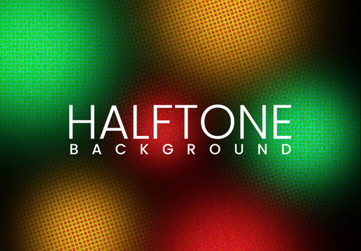 Colourful Halftone Background Design