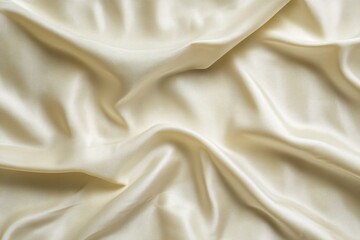 Obraz premium Elegant Cream Silk Drape Soft Fabric Texture Background