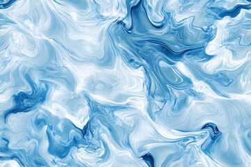 Obraz premium Abstract Blue Swirl Paint Texture Background Design