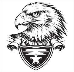 coat of arms with eagle and shield